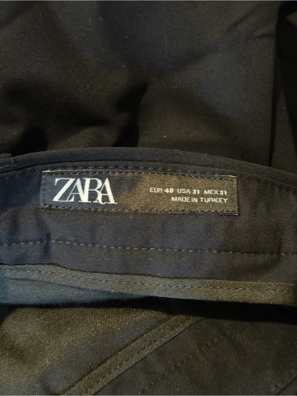 Zara Men's Navy Dress Pants